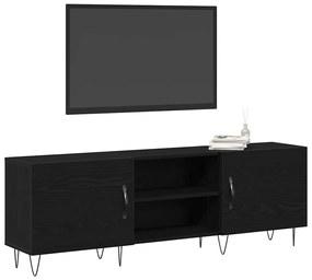 vidaXL Ντουλάπι TV Μαύρη δρυς 150 x 30 x 50 cm Επεξεργασμένο ξύλο