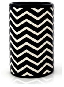 Ποτήρι Wave 03058.001 Black-White Spirella Ceramic