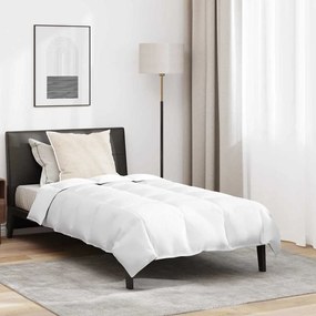 vidaXL Σετ Κουβέρτας με μαξιλάρι 2 pcs Λευκό 155 x 200 εκ. Πούπουλο