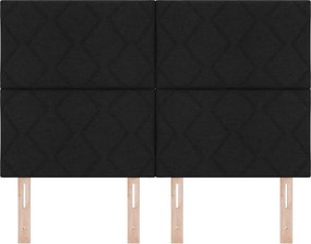 vidaXL Κεφαλάρι Μαύρο 144 cm ύφασμα