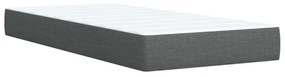 ΚΡΕΒΑΤΙ BOXSPRING ΜΕ ΣΤΡΩΜΑ ΣΚΟΥΡΟ ΓΚΡΙ 90X200 ΕΚ. ΥΦΑΣΜΑΤΙΝΟ 3294240