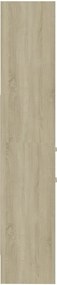 vidaXL Βιβλιοθήκη Χρώμα Sonoma Δρυς 40 x 35 x 180 εκ. από Επεξ. Ξύλο