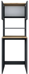 Σετ μπάνιου Rasmus ανθρακί-φυσικό 65x60x183.6εκ. 65x60x183.6 εκ.