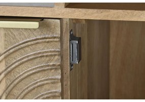 Ράφια DKD Home Decor Χρυσό Φυσικό Ξύλο από Μάνγκο 90 x 40 x 180 cm