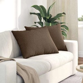 vidaXL Μαξιλάρι Καναπέ 2 pcs Καφέ 70 x 50 cm ύφασμα