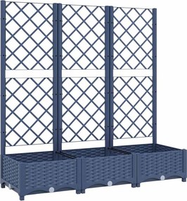 vidaXL Κήπος Μπλε Γκρι 120 x 40 x 121,5 cm