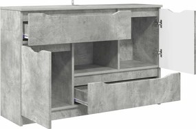 vidaXL Πλαϊνό γραφείο Σκυρόδεμα Γκρι 100 x 30 x 65,6