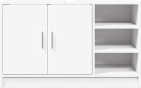 vidaXL Ντουλάπι Νιπτήρα Λευκό 90x29x55 εκ. Επεξεργασμένο Ξύλο