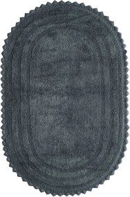 Πατάκι Μπάνιου Οβάλ (50x80) Kentia Loft Mack 24 Dark Grey