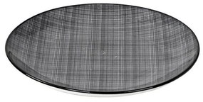 Πιάτο Linea Gray Φρούτου Σετ 6 τμχ Ata104K6 Φ23Cm. Κεραμικό Black Espiel Ceramic