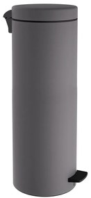 Κάδος Απορριμμάτων Soft Close 2565-163 Φ25x65cm 30lt Matt Concrete Grey Pam&Co Stainless Steel