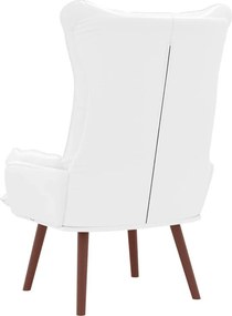 vidaXL Πολυθρόνα Λευκό 69 x 74 x 93 εκ. Δερματίνη
