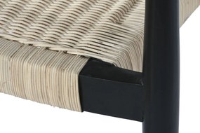 Καρέκλα DKD Home Decor Λευκό Μαύρο 59 x 55 x 78 cm