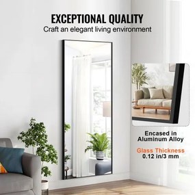 VEVOR Full Length Floor Mirror 71&#039;&#039; x 31&#039;&#039; Free Standing Wall Mounted Tempered