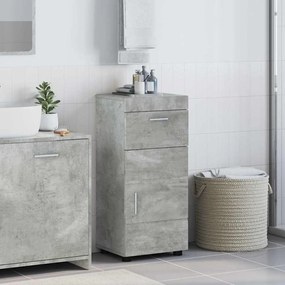 vidaXL Ντουλάπι Μπάνιου TULUM Γκρι σκυροδέματος 37 x 31.5 x 82 εκ
