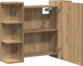 vidaXL Ντουλάπι Μπάνιου Τεχνίτης Δρυς 80x20,5x64 εκ Επεξεργασμένο Ξύλο