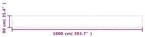 Διαχωριστικό Βεράντας Μπλε 90x1000εκ 100% Πολ. Ύφασμα Oxford - Μπλε