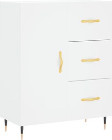 vidaXL Ντουλάπι Λευκό 69,5x34x180 εκ. από Επεξεργασμένο Ξύλο