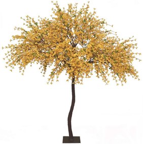 Τεχνητό Δέντρο Γιασεμί 04-00-22013 180cm Brown-Yellow Marhome Συνθετικό Υλικό