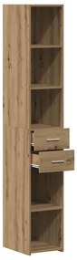 vidaXL Highboard artisan δρυς 30 x 42.5 x 185 εκ Επεξεργασμένο ξύλο