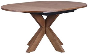 Τραπέζι Riverton 526, Καφέ, 76cm, Επιμήκυνση, Ινοσανίδες μέσης πυκνότητας, Ξύλο, Ξύλο: Δρυς | Epipla1.gr
