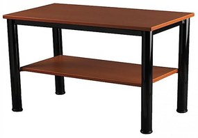 Τραπέζι δίπατο μεταλλικό σε χρώμα καφέ 81x43x46