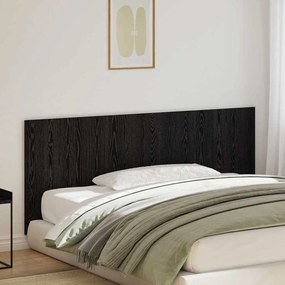 vidaXL Κεφαλάρι Κρεβατιού Μαύρο Δρυς 200x1,5x80 εκ. Κατασκευασμένη Ξυλεία