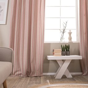 Κουρτίνα Prado 06 Pink Teoran 140x275 Cotton-Polyester