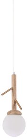 Φωτιστικό Οροφής Μονόφωτο Aca Floresta EF93571P Wood