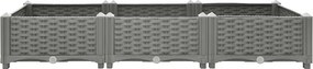 vidaXL Ζαρντινιέρα 120 x 40 x 23 εκ. από Πολυπροπυλένιο