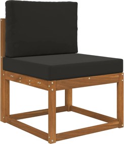 vidaXL Μαξιλάρι Καναπέ Εξωτερικού Χώρου 2 pcs Μαύρο Πολυεστέρας