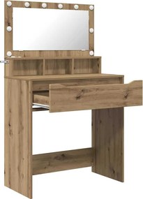 vidaXL Τραπέζια Ντυσίματος Κρεβατοκάμαρας Artisan Oak