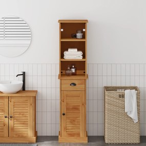 vidaXL Σετ Επίπλων Μπάνιου με συρτάρι με ράφι με πόρτα 2 pcs Καφέ και Καραμέλα καφέ