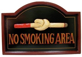 ART ET LUMIERE ΠΙΝΑΚΙΔΑ ΞΥΛΙΝΗ NO SMOKING 09871