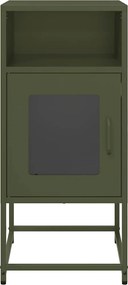 vidaXL Κομοδίνο ντουλάπι Ελαιοπράσινο 36x39x78 cm από