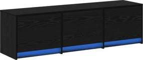vidaXL Ντουλάπι TV Μαύρη Οξυά 140 x 34 x 40 εκ Επεξεργασμένο ξύλο