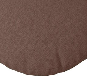 vidaXL Μαξιλάρια καθισμάτων 2 pcs Καφέ Ø80 x 29 εκ ύφασμα