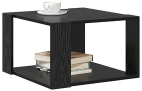 vidaXL Τραπεζάκι σαλονιού Μαύρη δρυς 51.5 x 51.5 x 30 εκ