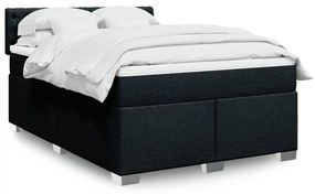 ΚΡΕΒΑΤΙ BOXSPRING ΜΕ ΣΤΡΩΜΑ ΜΑΥΡΟ 140X200 ΕΚ. ΥΦΑΣΜΑΤΙΝΟ 3288220