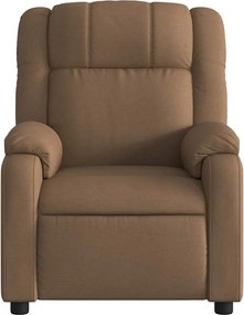 vidaXL Πολυθρόνα Ανακλινόμενη Καφέ Υφασμάτινη