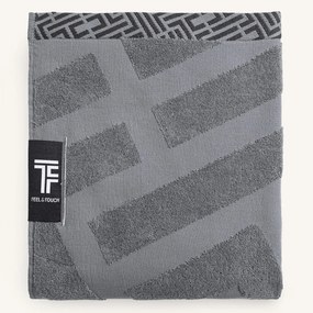 Πετσέτα Θαλάσσης (90x180) Feel & Touch Fresh Anthracite