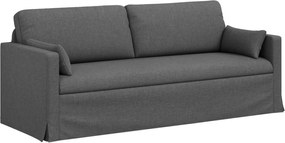 vidaXL Καναπές 180cm 2 pcs Σκούρο Γκρι Μέταλλο