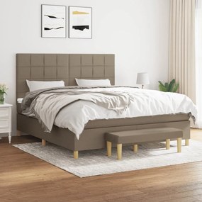 ΚΡΕΒΑΤΙ BOXSPRING ΜΕ ΣΤΡΩΜΑ TAUPE 160X200 ΕΚ. ΥΦΑΣΜΑΤΙΝΟ 3137169