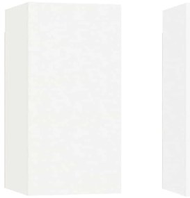 vidaXL Έπιπλα Τηλεόρασης 2 τεμ. Λευκά 30,5x30x60 εκ. από Επεξ. Ξύλο