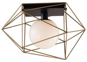 Φωτιστικό Οροφής - Πλαφονιέρα I-Abraxas-PL1 Oro Gold Luce Ambiente Design Metal