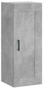 vidaXL Ντουλάπι Γκρι Σκυροδέματος 34,5x34x180 εκ. Επεξεργασμένο Ξύλο