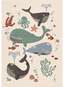 Παιδικό Χαλί Smiling Whales 120x170εκ.