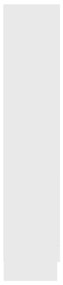 vidaXL Βιβλιοθήκη Λευκή 82,5 x 30,5 x 150 εκ. Επεξ. Ξύλο