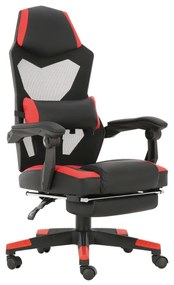14240030 Καρέκλα Γραφείου Gaming ΙΟΥΛΙΑ Κόκκινο PVC 63x67x113-121cm , 1 Τεμάχιο