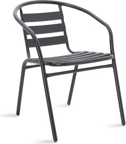 Πολυθρόνα κήπου Tade pakoworld μέταλλο μαύρο
